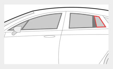 passenger vent glass