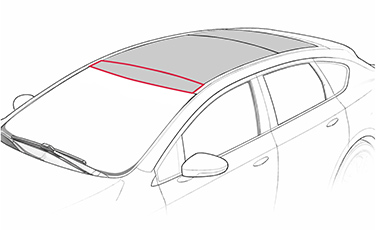 Panoramic Roof - Front Stationary Brow Panel in Edmonton & Leduc, AB